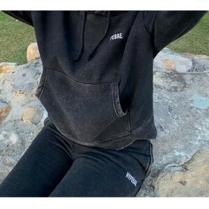 Hype Black Track Joggers